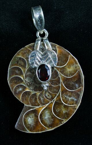 Sterling Silver Ammonite Pendant #7064